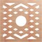 Ekena Millwork Chevron Wood Fretwork Pierced Ceiling Medallion, Cherry, 16"OD x 4 1/8"ID x 1/4"T CMWP16X16X0250CHCH - alternate 1